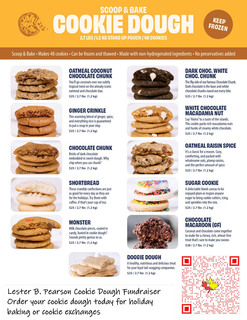 Cookie Dough Fundraiser Poster